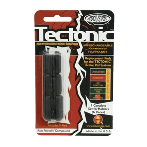 Kool Stop Tectonic Bicycle Brake Shoe Inserts (Black) - Picture 1 of 1