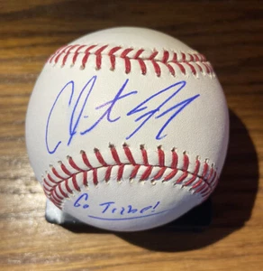 Clint Frazier FULL ROOKIE AUTO SIGNED Major League Baseball + Go Tribe! JSA COA - Picture 1 of 3