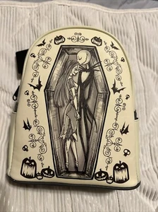 Disney Loungefly The Nightmare Before Christmas Jack And Sally Mini Backpack Bag - Picture 1 of 7