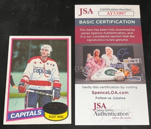 Mike Gartner Hand Signed Autographed 1980 Topps Hockey Card #195 JSA COA AA - Picture 1 of 3