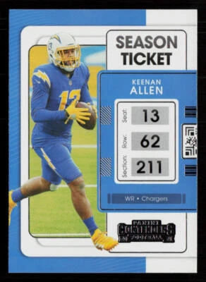 2021 Panini Contenders #52 Keenan Allen Los Angeles Chargers Football Card - Image 1 of 2