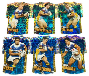 2009 SELECT NRL CLASSIC CARD FOIL JERSEY DIE CUT FULL TEAM SET (6)-TITANS