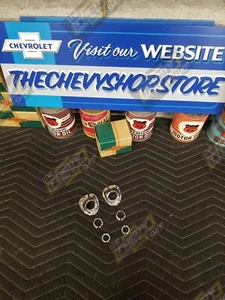 1959 Chevy Impala Windshield Wiper Escutcheons (Bezels) Original/Restored Pair - Picture 1 of 9