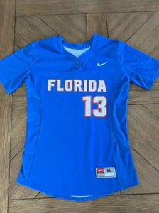 Women's Medium Nike Florida Gators 13 Blue Baseball Jersey - Picture 1 of 7