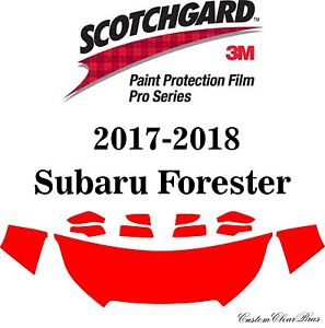 3M Scotchgard Paint Protection Film Pro Series Fits 2017 2018 Subaru Forester