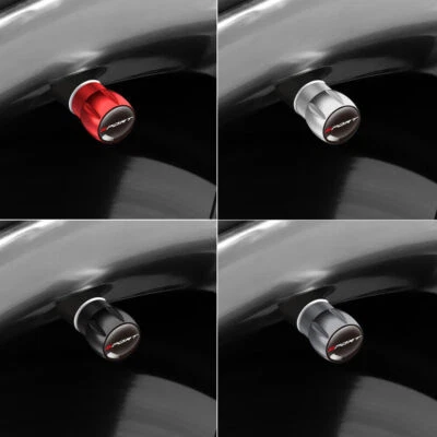 4pcs Metal Sport Car Wheel Tire Valve Stems Air Dust Cover Screw Cap Accessories - Image 1 of 4