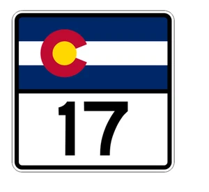 Colorado State Highway 17 Sticker Decal R1787 Highway Sign - Picture 1 of 1