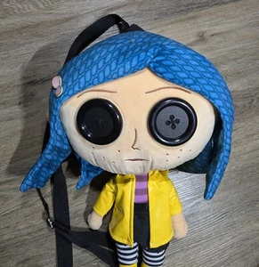 Coraline Plush Backpack, New, 15 Inches - Picture 1 of 5