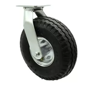 Rueda giratoria neumática negra de 10 pulgadas marca de rueda - Imagen 1 de 5