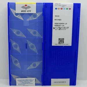 Insertos de carburo de hoja CNC originales 10 piezas VCGX160404-LH YD101 VCGX331-LH ZCC.CT - Imagen 1 de 4