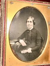 6x4 Half Plate Daguerreotype New York Woman by Henry Insley, 1850s
