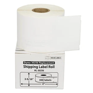 DYMO LW 30256-R REMOVABLE - TWELVE (12) Rolls of 300 - Large Shipping Labels - Picture 1 of 8