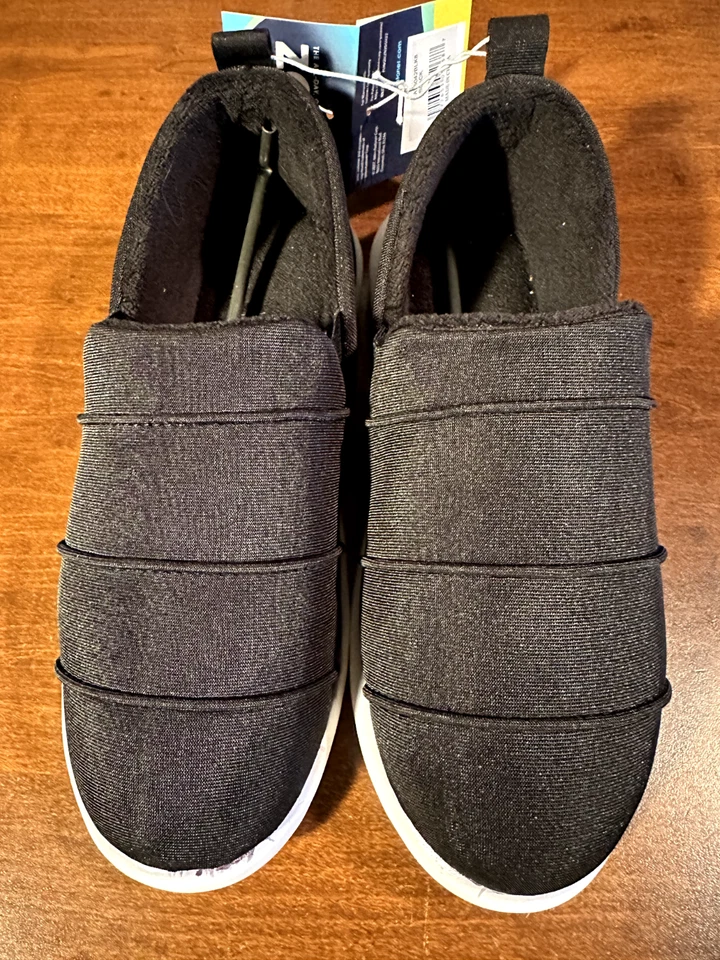 Zapato sin cordones isotoner Zenz elástico satinado ligero negro 8 Foto 1 de 4