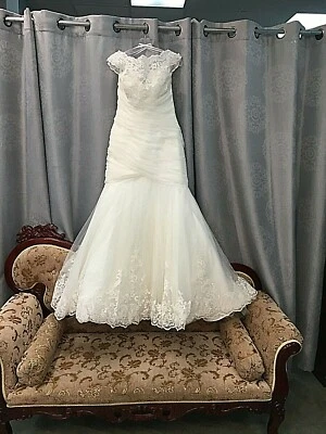 New Sexy BUM Mermaid Mori Lee Wedding Dress, Size 12. Reg $1999 SO FLATTERING! - Image 1 of 4