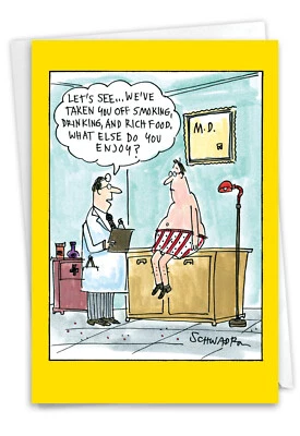 NOBLEWORKS 1 Funny Get Well Greeting Card - What Else You Enjoy - Envelope Included,US-Made