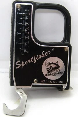 Báscula de pesca Sportfisher vintage y cinta métrica de 24". Foto 1 de 4