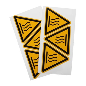 2 hojas pegatinas de advertencia etiqueta de alta temperatura etiqueta de advertencia de alta temperatura - Imagen 1 de 12
