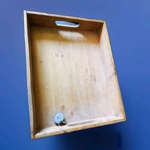 Bandeja de madera para servir Providoregifts cesta de regalo cajas de colección etiqueta de metal - Imagen 1 de 4