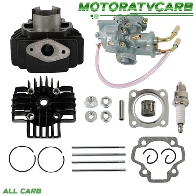 Kit de cilindro de pistón de extremo superior TODO-CARB de 50 cc de gran diámetro para Yamaha PW50 1981-2009 Foto 1 de 4