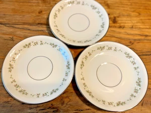 LENOX Brookdale 6" saucers Set of 3 - Picture 1 of 10