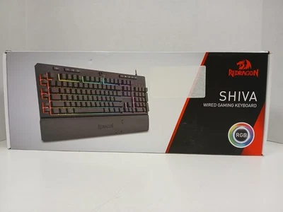 Redragon K512 Shiva Wired Gaming Keyboard, Black #1 - Image 1 of 4