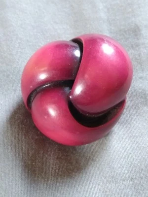 Large Vintage Carved Celluloid Button. - Image 1 of 4