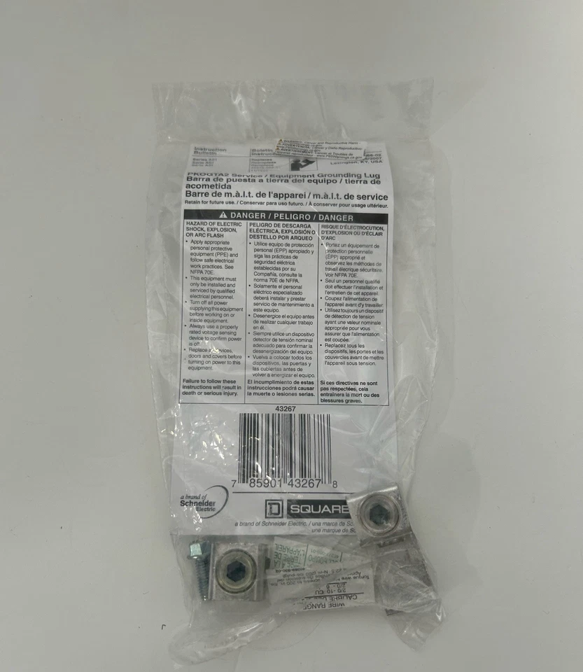 Square D Cu9al La-151 Lug Aluminum (bag of 2)