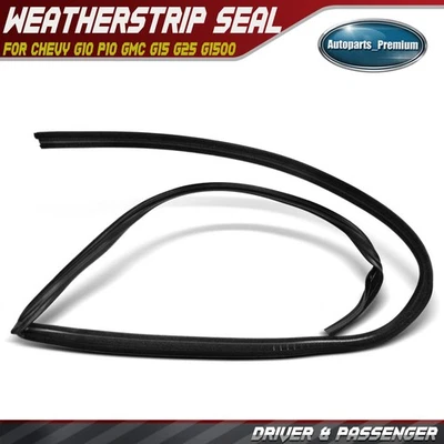 LH / RH Glass Run Window Channel Weatherstrip Seal for Chevy G10 P10 GMC G15 G25 - Image 1 of 4