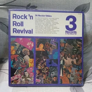 Rock 'N Roll Revival 36 Rockin' Oldies Vinyl 3 Record Deluxe LP Set NEW SEALED. - Picture 1 of 6
