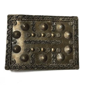 Vintage Rectangle Metal Belt Buckle by 1 pc, 3-1/4" x 2-3/8", LT-5520 - Picture 1 of 8