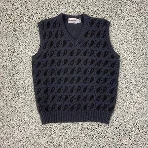 Vintage McGregor Vest Wool Blend V Neck Donegal Knit Sweater Grandpa Made In USA - Picture 1 of 4