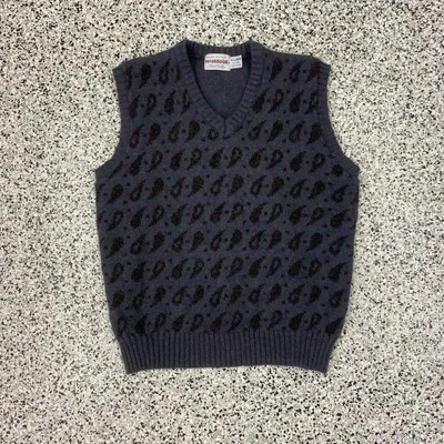 Chaleco McGregor de Colección Mezcla de Lana Cuello en V Donegal Tejido Suéter Abuelo Hecho en EE. UU. Foto 1 de 4