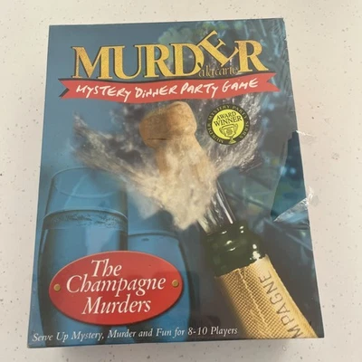 The Champagne Murders Mystery Dinner Party Game 8-10 Players Vintage 2000 BNIB - Image 1 of 2