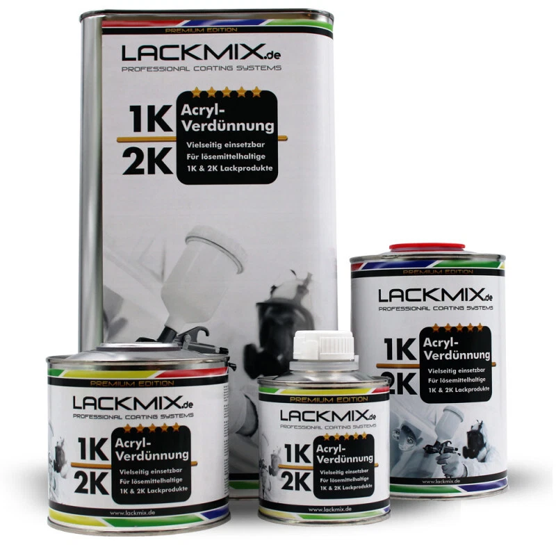 Acryl Verdünnung für 1K/2K Acryl / PUR (PU) Lacke, Basislacke, Grundierungen. - Bild 1 von 1
