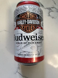 Budweiser Beer Harley Davidson Can Limited Edition Emptied - Picture 1 of 6