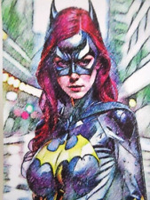 ACEO  Sketch -  BAT-GIRL   Art  PRINT****5 DAY ONLY  SALE!  ENDS APRIL 21