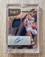 Chris Duarte RJ-CDT Trading Card Autograph Panini Select