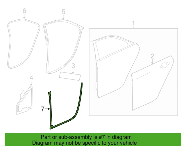 Tira de clima inferior genuina GM OEM 14-18 Cadillac CTS PUERTA TRASERA CONDUCTOR 23267366 Foto 1 de 4