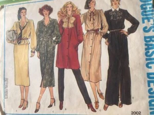 Vogue Sewing Pattern 2002 Misses Dress Tunic Top Skirt Size 10 Cut Vintage - Picture 1 of 5