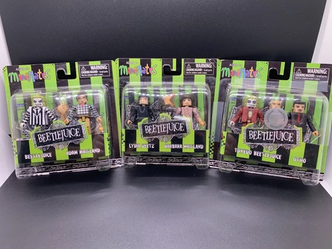 Beetlejuice minimates, lots of 3 sets of 2, including TRU Exclusive Cover