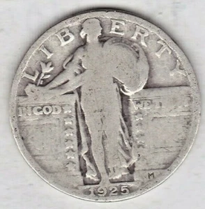 1925 STANDING LIBERTY QUARTER GRADING IN VERY GOOD CONDITION stk a1 - Picture 1 of 5