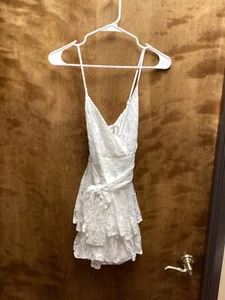 Women "Selfie" white,sleeveless dress. Size S P.O. - Picture 1 of 2