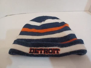 Detroit Tigers Sombrero Gorro Invierno Gorra Azul Blanco Naranja Coliseo Atletismo - Imagen 1 de 3