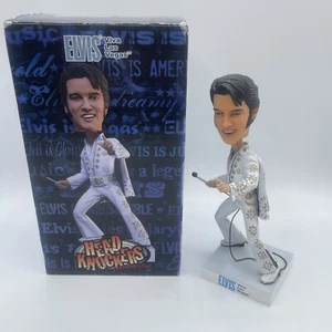 Raro Pintado a Mano Elvis Presley Bobblehead Figura Neca Head Knockers Headknocker - Imagen 1 de 20