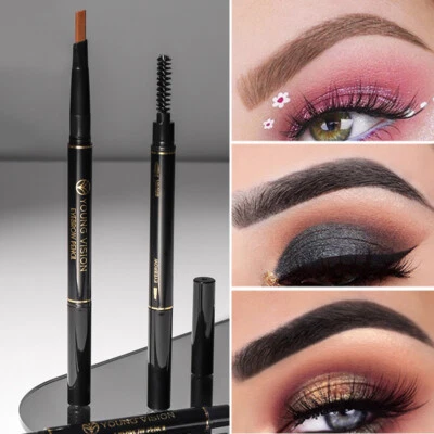 5Colors Eyebrow Cosmetic Pencil Waterproof Double-headed Eyebrow Tattoo Natural. - Image 1 of 4