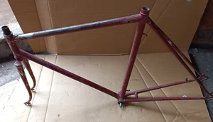 Frame Fork Bicycle da corsa White Years 60/70 No Campagnolo U.Of Elm - Picture 1 of 11