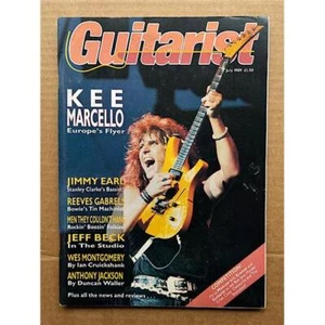 EUROPE GUITARIST MAGAZINE JULY 1989 - KEE MARCELLO COVER WITH FEATUE INSIDE UK - Picture 1 of 1