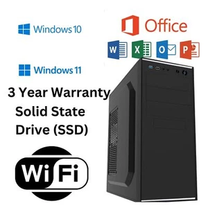 Desktop PC School 10th Gen 32GB RAM 1TB SSD i3/i5/i7 Windows 11 Office WIFI - Picture 1 of 1