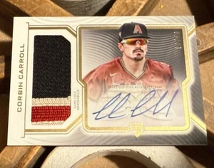 CORBIN CARROLL 2023 Topps Definitive Rookie Patch Auto /50 - Picture 1 of 17