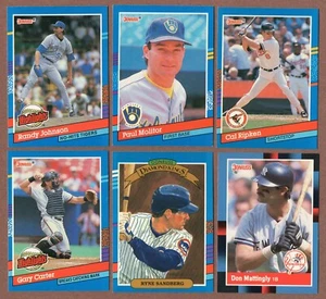 1991 Donruss Star/HOF Lot (10)  Johnson Ripken Molitor Carter Mattingly Baines + - Picture 1 of 4